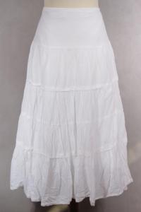 WALLIS długa biała spódnica falbany r. 42 MISIZM - 3099907150 - oficjalne  archiwum Allegro