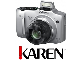 Aparat Canon PowerShot SX160 IS srebrny + Zestaw