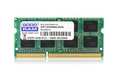 OUTLET Pamięć RAM do laptopa 4 GB DDR3 GOODRAM CL9