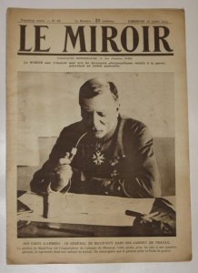 STARE CZASOPISMO LE MIROIR 18 JUILLET 1915