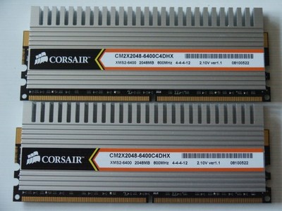 Pamięć DDR2 4GB 800MHz PC6400 Corsair DHX LLK Dual