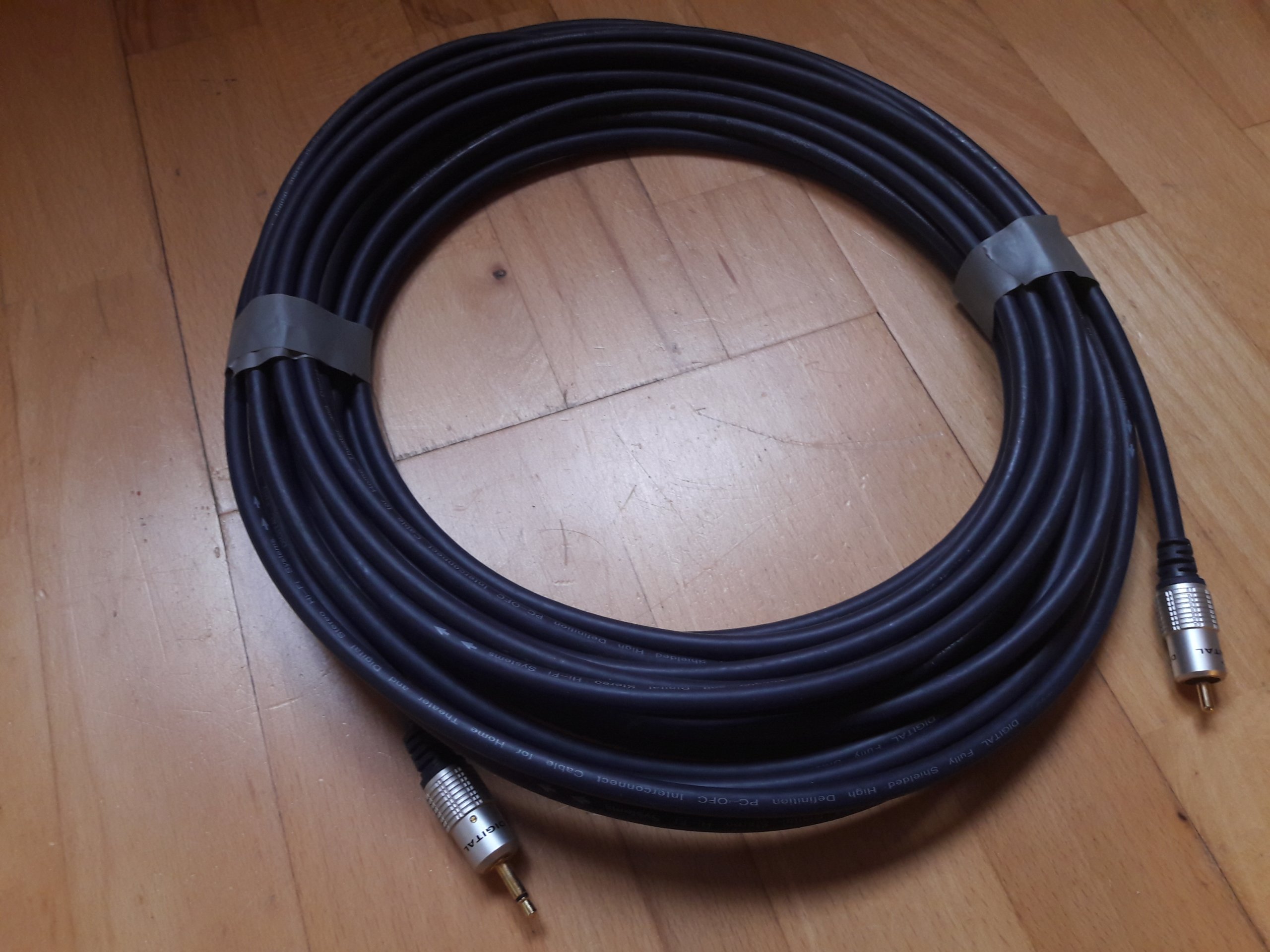 Kabel coaxial Jack/RCA 10 m