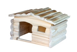 Drewniany domek dla świnki szczura gryzoni