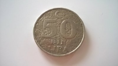 Moneta Turcja 50 bin lira 1996