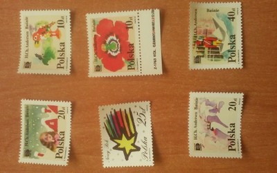 znaczki z kolekcji baśnie H. Ch. Andersena