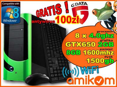KOMPUTER FX 8x4.0GH DDR 8G GTX650 2G HDD 1.5TB DVD
