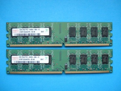 HYNIX  2x2Gb  PC2-6400  (800MHz) Cl.6