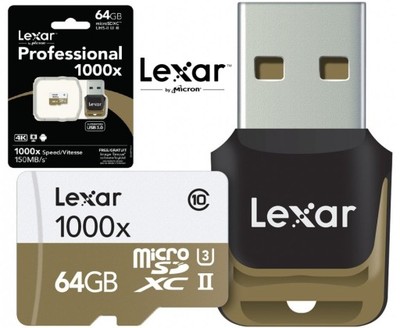 KARTA LEXAR microSDXC 64GB 150MB/s 1000x GoPRO FV
