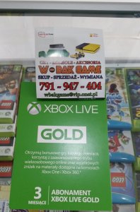 Xbox Live Gold Zdrapka 3 miesiące Najtaniej