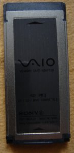 SONY VAIO MEMORY CARD VGP-MCA20