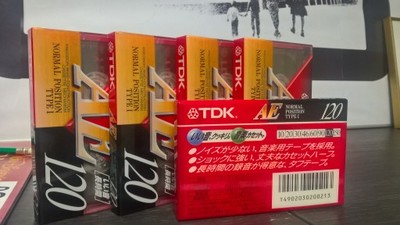 TDK AE 120 kaseta magnetofonowa Japonia OSTATNIA