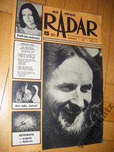 RADAR MIESIĘCZNIK PRACY TWÓRCZEJ 5 / 1974