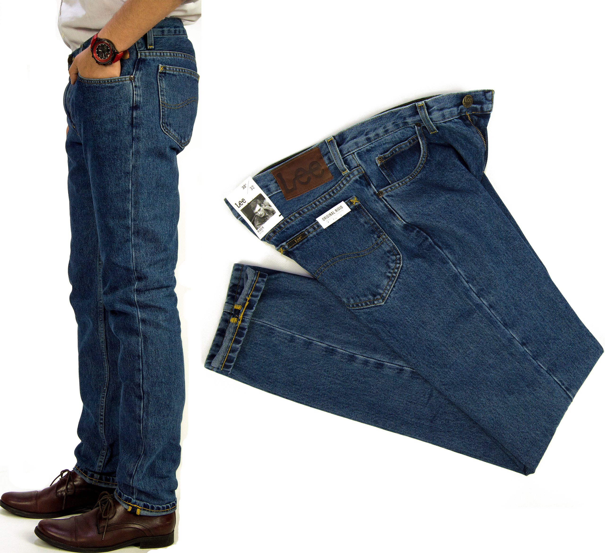 Lee RIDER St. Wash spodnie 100% jeans Slim W36 L30 - 7035836466 - oficjalne  archiwum Allegro