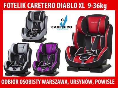 Fotelik samochodowy Caretero DiabloXL 9-36kg szary