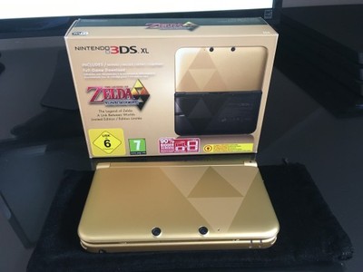 Nintendo 3DSXL edycja Zelda ALBW + Gra + zasilacz