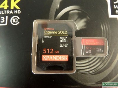 KARTA PAMIĘCI XPANDISC EXTREME GOLD 512GB