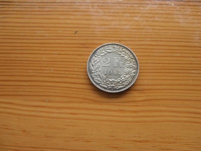 Szwajcaria  2 fran. Ag. 1963r.