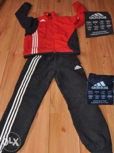 Adidas - Dres Czerwono-Czarny Trzyczęściowy!!! - 6450413935 - oficjalne  archiwum Allegro