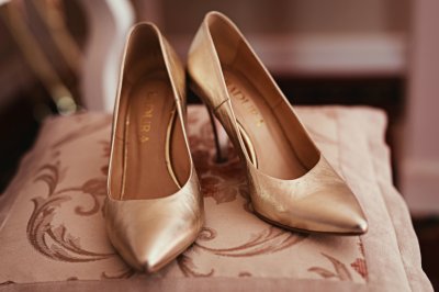 Buty ślubne złote BADURA