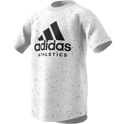 Koszulka adidas YB PRINTED TEE BK3513 biały 140 cm