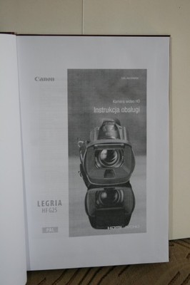 Pełna wersja instrukcji do kamery Canon Legria G25