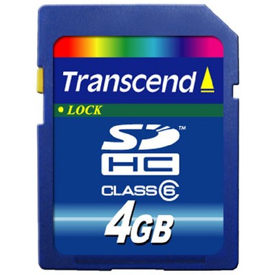 KARTA PAMIĘCI TRANSCEND SDHC 4GB KLASA 6
