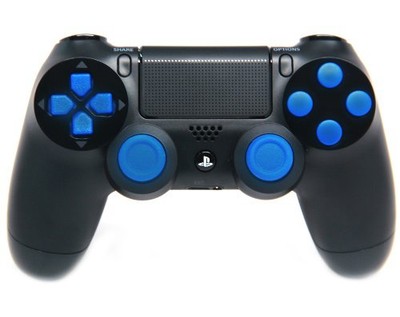 Pad PS4 Black/Blue Rapid Fire 35 modów +