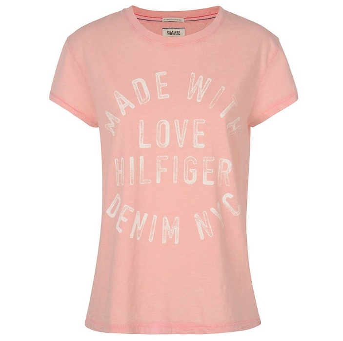 Tommy Hilfiger T-Shirt Koszulka Męska Różowa S