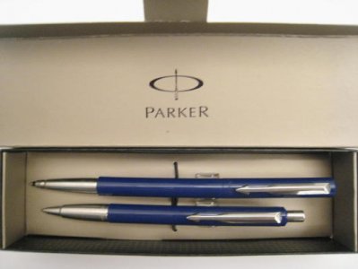 Parker Vector Pióro kulkowe+Długopis niebieski