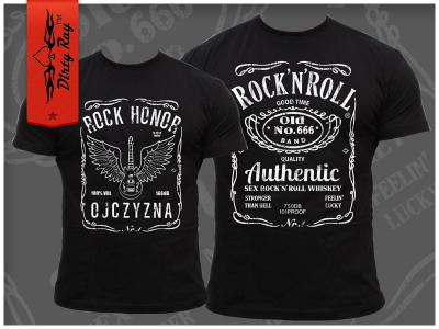 Koszulka rock and roll GNG rockowa koszulki shirt - 5021426475 - oficjalne  archiwum Allegro