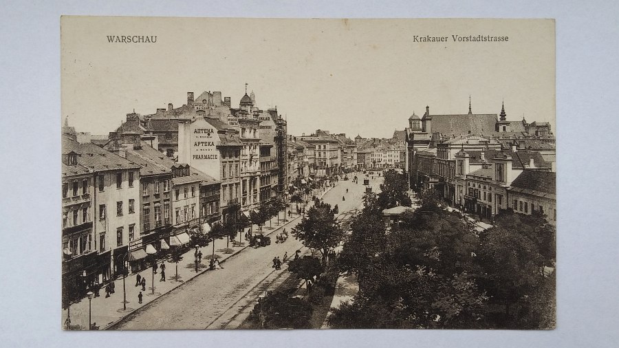 WARSZAWA Krakauer Vorstadtstrasse 1916 FELDPOST