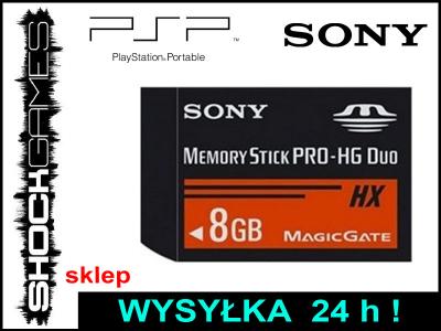 KARTA PAMIĘCI SONY MEMORY STICK PRO-HG DUO 8GB PSP