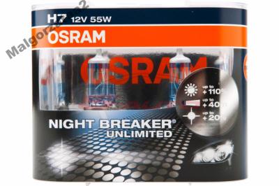 OSRAM H7 NIGHT BREAKER UNLIMITED+110% x2 !! 2014 !