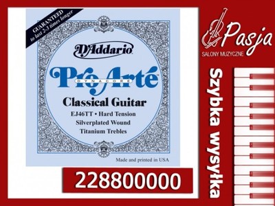 D'Addario EJ46TT struny do gitary klasycznej hard