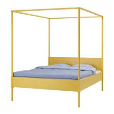 Łóżko z baldachimem IKEA EDLAND drewno - 6623947061 - oficjalne archiwum  Allegro