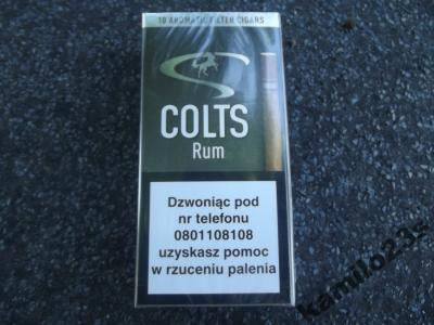 Cygaretki Colts 10szt rumowe z filtrem 12.99zł