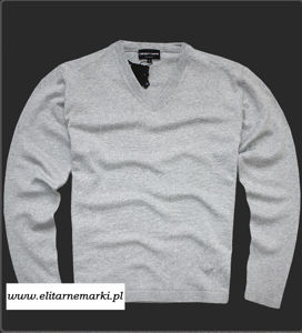 EMPORIO ARMANI sweter męski szary S14  L