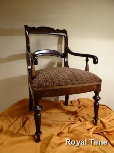 Fotel elegancki biurkowy antyczny