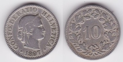 10 RAPPEN 1897 SZWAJCARIA