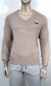 28. Sweter męski cienki w serek beżowy XL