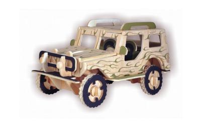 Puzzle drewniane 3D auto model drewniany Jeep