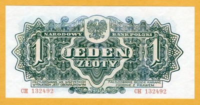 1 złoty 1944, st 1- / 2+