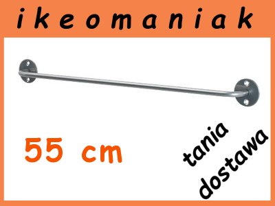 IKEA BYGEL Szyna 55cm reling stalowy - 6245909644 - oficjalne archiwum  Allegro
