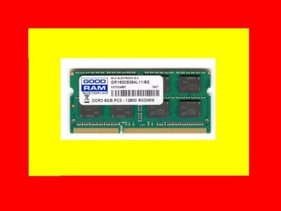 GOOD RAM DDR3 8GB PC3-12800 SODIMM GR1600S364L11/8