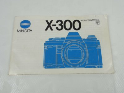 MINOLTA X-300-fabryczna instrukcja