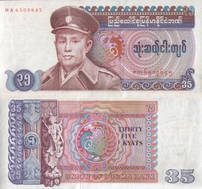 (BK) Birma 35 kyat 1986r.