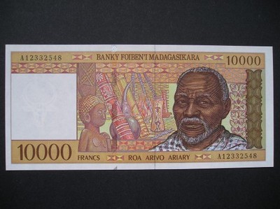 Madagaskar - 10000 franków - 1995 - UNC      s A *
