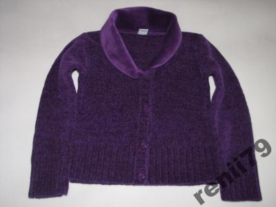 ADAMS - śliczny śliwkowy sweterek 110cm, 5L