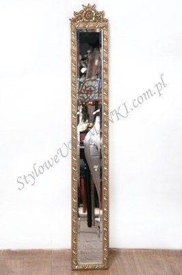 Długie, wąskie LUSTRO stylowe 122x18cm (063743)