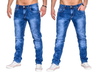 Hit spodnie jeansy męskie slim OMBRE P488 jeans 32